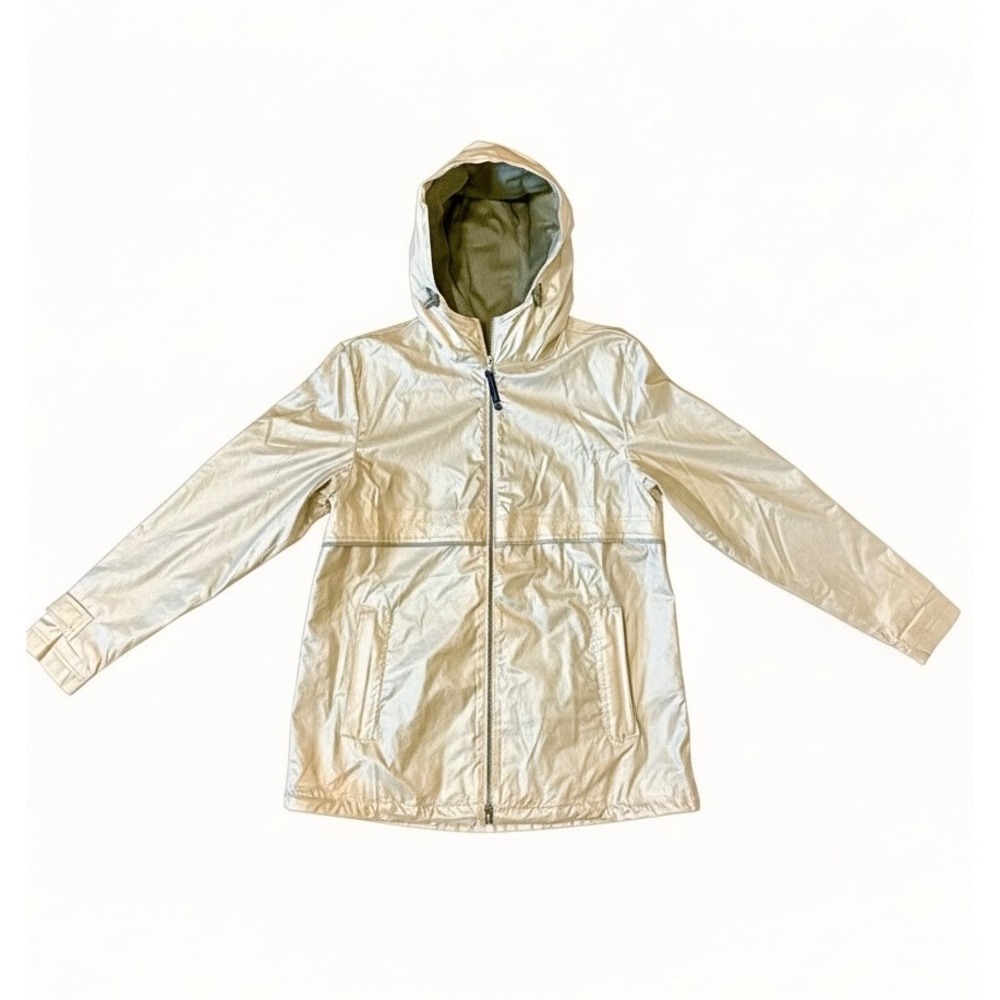 Charles River Apparel New Englander Rain Jacket Womens Medium Champagne Gold